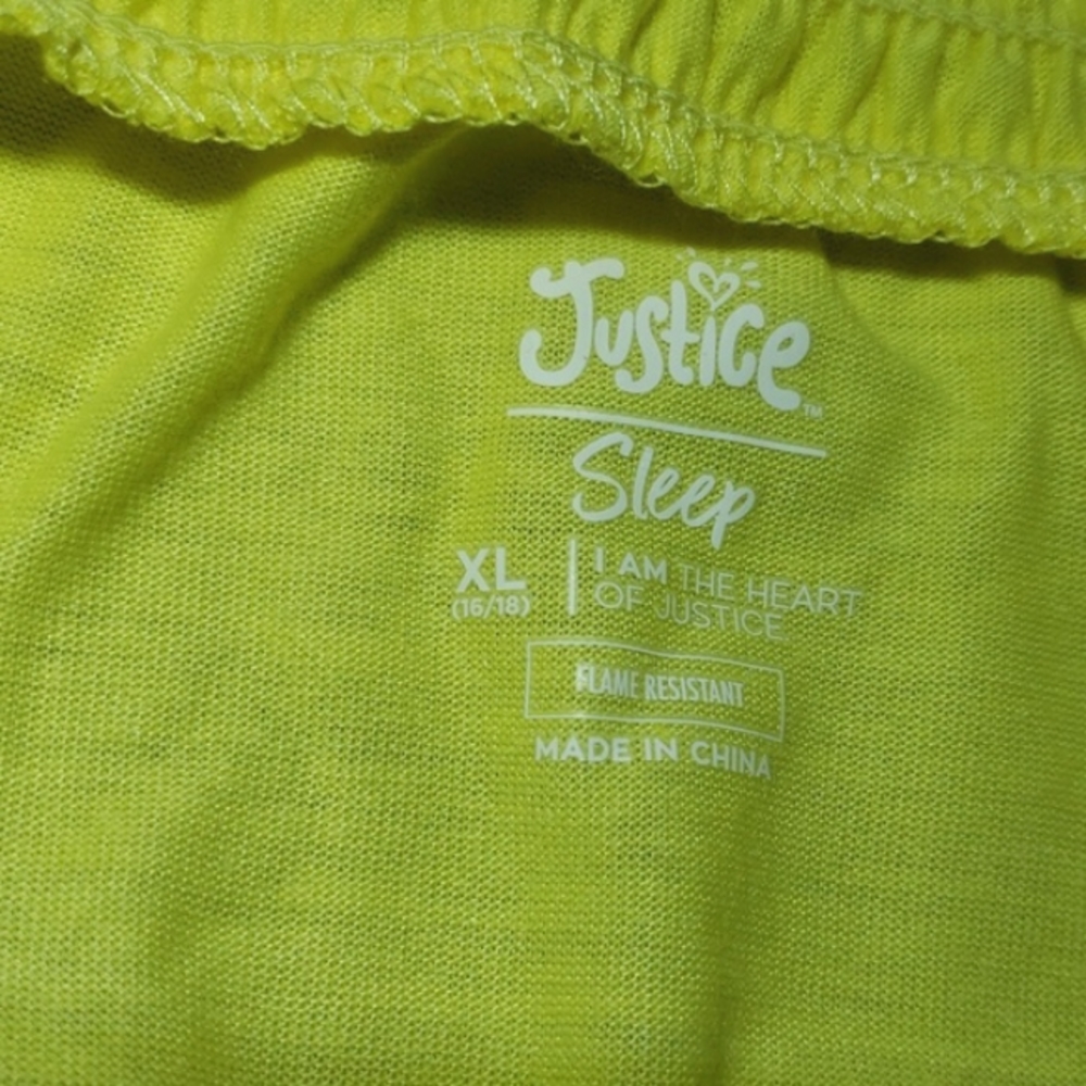 NWT Justice Girls Smocked Tank &Short Pajama Set &Scrunchie, 2-Piece Sz 16/18 - Picture 14 of 16